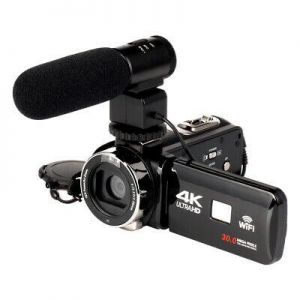 4K WiFi Ultra HD 1080P 16X ZOOM Digital Video Camera DV Camcorder with Lens and